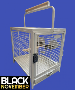 Parrot-Supplies Parrot Travel Cage - White